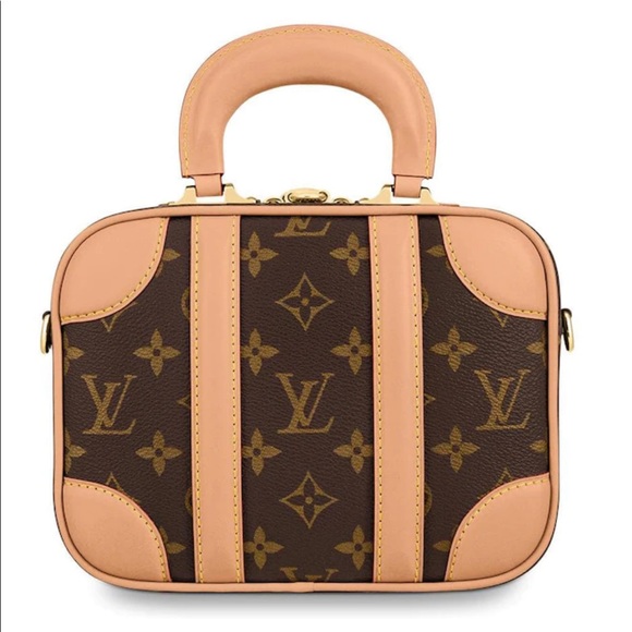 Louis Vuitton Ltd edition mini luggage monogram top handle shoulder brown purse - Picture 2 of 15